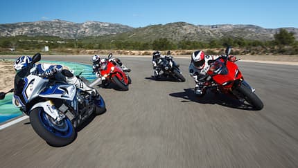 Rennstreckenvergleich: BMW- und Ducati-Supersportler