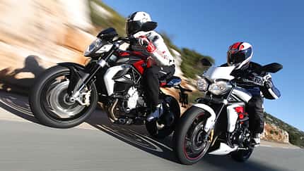 MV Agusta Brutale 800 und Triumph Street Triple R im Vergleichstest