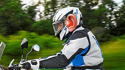 Ohrstöpsel für Motorradfahrer