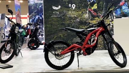 Elektro-Motorrad wie ein Mountainbike