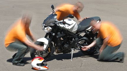 Kurze Routine vor der Fahrt