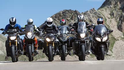Honda NC 750 X, BMW R 1200 GS Adventure, KTM 1190 Adventure, Yamaha MT-09, BMW S 1000 R, Yamaha FJR 1300 AE