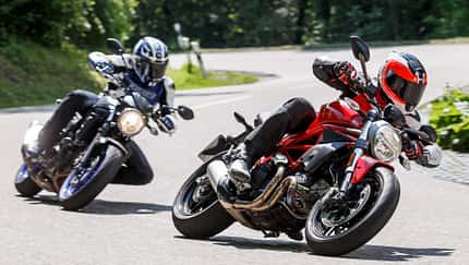 Mittelgroße Naked Bikes mit V2-Motor