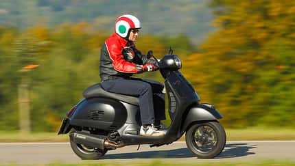 Wieselflinke Vespa mit quirligem Fahrverhalten