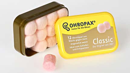 Ohrenstöpsel ausprobieren