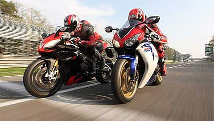 Aprilia-V4 gegen Fireblade