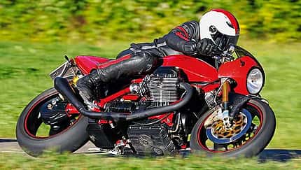 Getuntes Retro-Bike von Moto Guzzi
