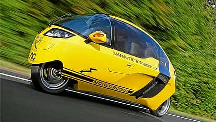 Einspurfahrzeug mit Elektroantrieb