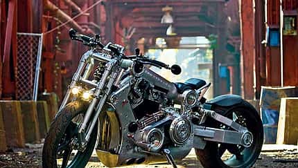 Motorrad mit nahezu 100 Prozent Metallanteil
