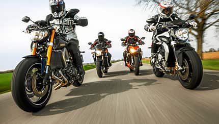 800er-Naked-Bikes im Vergleichstest