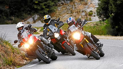 1000er-Reiseenduros mit Zwei-, Drei- und Vierzylinder