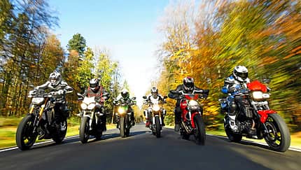 Zwei-, Drei- und Vierzylinder-Naked-Bikes im Vergleich