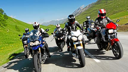 Finale des großen Motorrad-Tests in den Alpen