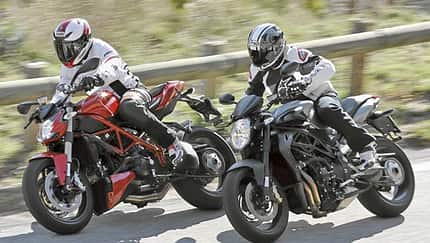 Ducati Steetfighter 848 gegen MV Agusta Brutale 920 