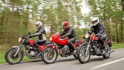 Drei italienische Motorrad-Klassiker im Vergleich