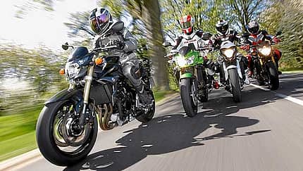 Mittelklasse Bikes von Honda, Suzuki, Kawasaki und Yamaha
