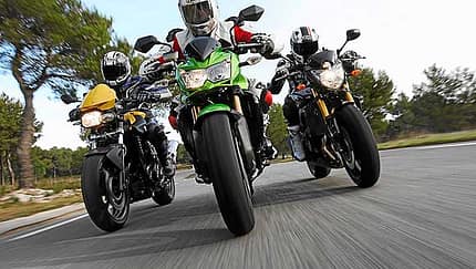 Im Test: BMW F 800 R, Kawasaki Z 750 R und Yamaha FZ8