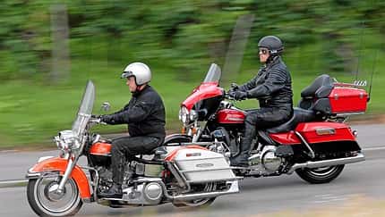 Harley-Davidson Electra Glide alt gegen neu