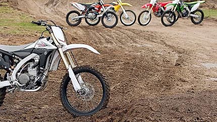 Offroad-Vergleichstest in der 450er-Klasse