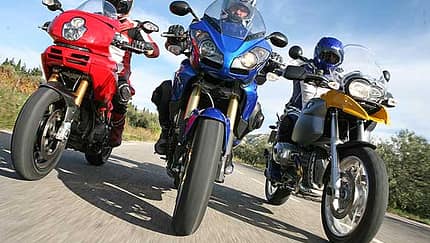 BMW R 1200 GS, Ducati Multistrada 1100 S, Triumph Tiger 1050