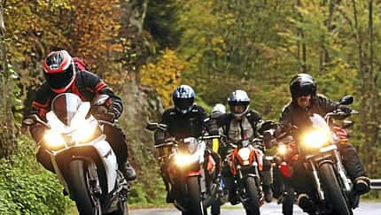 MOTORRAD-Dauertester auf Biertour