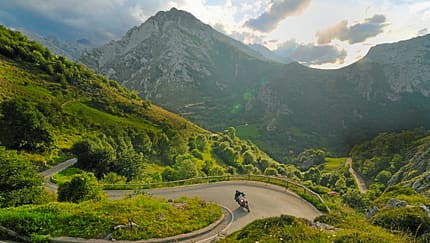 Motorradfahren an der spanischen Atlantikküste