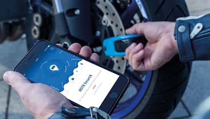 Per Bluetooth gesteuertes Motorradschloss