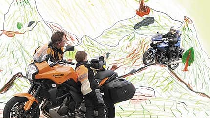 Kids und Motorrad