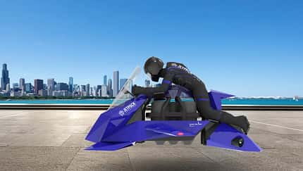 Jetpack Aviation Recreational Speeder Fliegendes Motorrad.
