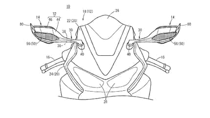 Honda Patent Rückspiegel mit Spoiler