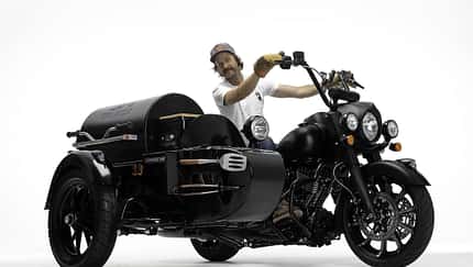 Indian Springfield Darkhorse Beiwagen Grill