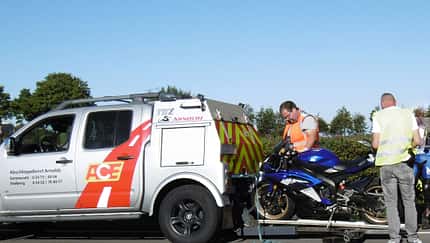 Beschlagnahmung, Motorrad, Abschlepper