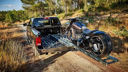 Porteos Motorradverladesystem Teleskop Rampe