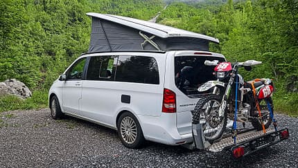 Heckträger Motorradtransport