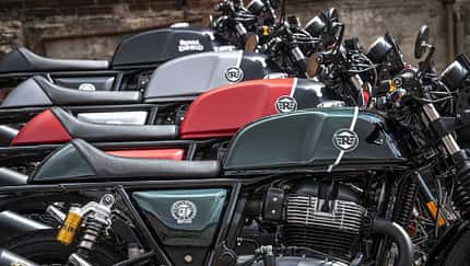 Sondermodelle Royal Enfield Interceptor und Continental GT Valentino Motor Company