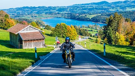 Motorradtour Bayerische Seen