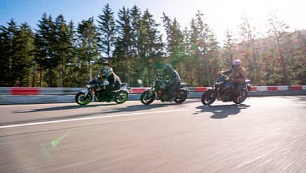 Kawasaki Z 650 Triumph Trident 660 Yamaha MT-07 Test