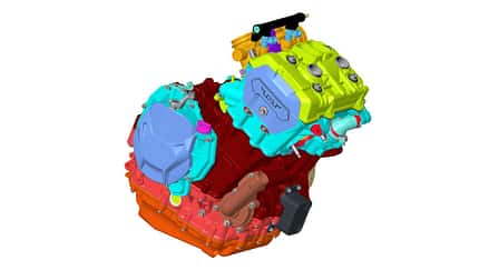 Benelli Zweizylindermotor Patentzeichnungen
