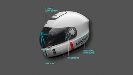 smarter Motorradhelm LiveMap