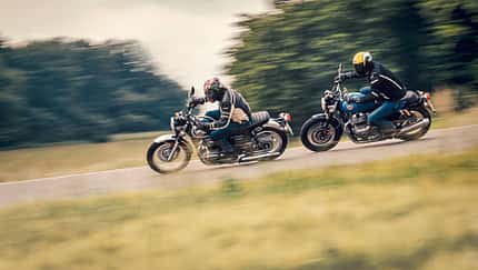 Kawasaki W 800, Royal Enfield Interceptor 650 Impressionen