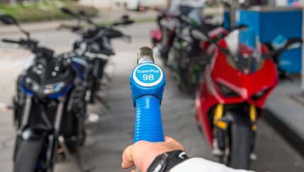 Tanken Motorrad Benzin Tankdeckel