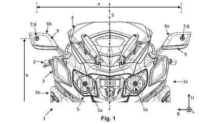BMW Patent Kraftrad mit Kamera-System