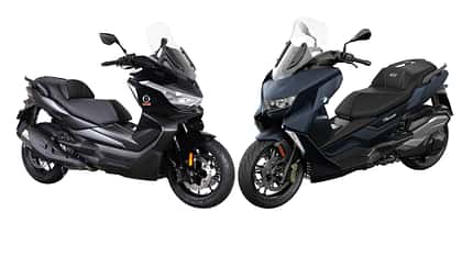 Voge SR4 Max 350 und BMW C 400 GT Roller Scooter Vergleich Kaltvergleich China Kopie