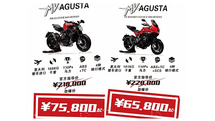MV Agusta Sell-Out China