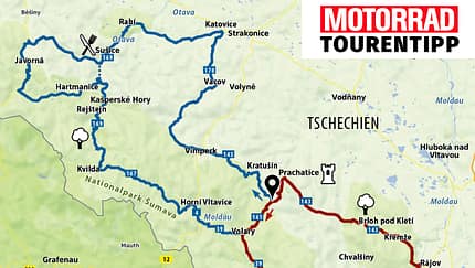 MOTORRAD-Tourentipp Südböhmen mit GPX-Daten