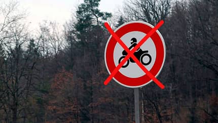 Keine Streckensperrungen für Motorräder