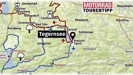 Motorradtour am Tegernsee & Starnberger See