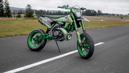 Tworbo Stroke KTM EXC 300 Zweitakt-Supermoto mit Turbo von Sib Haisl-Shop