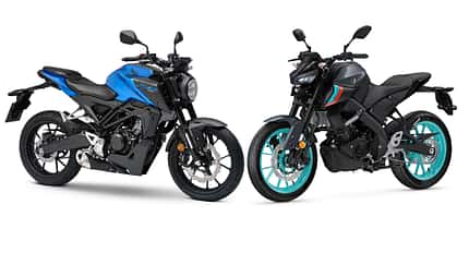 Honda CB 125 R und Yamaha MT-125 (2024)
