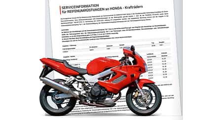 Rad/Reifenkombinationen an Krafträdern, Reifenfreigaben